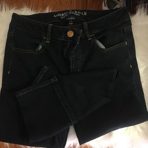American eagle blue super stretch jeans